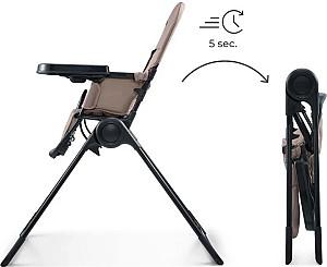 Scaun de masa simplu KinderKraft Binci Beige (KHBINC00BEG0000)