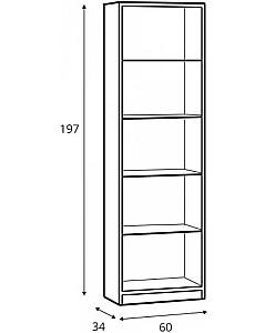 Etajera Yasen Nepo REG/60 Stejar Sonoma