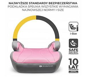 Scaun auto copii KinderKraft I-BOOST i-Size (135-150 cm.) roz