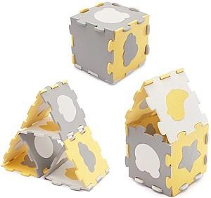 Covoras de joaca copii KinderKraft Luno Sharpes Yellow (KPLUSH00YEL0000)