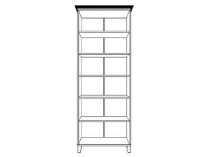 Dulap cu vitrina Yasen Nordic 2D2Dc