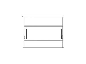 Noptiera Yasen Disney N stejar Kraft alb