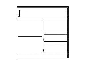 Comoda copii Yasen Disney K 900 gri grafit/stejar kraft alb