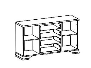 Comoda BRW Kentuki KOM2D4S White