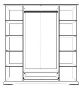 Set dormitor Yasen Sardinia Nr.1 Alb