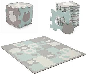Covoras de joaca copii KinderKraft Luno Sharpes Mint (KPLUSH00MIN0000)