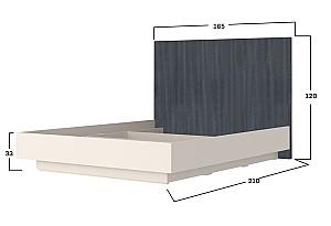 Set dormitor Yasen Monako Nr.2 (cu meacanism de ridicare) Cașmir (Bej) / Elegant Gri Softtouch