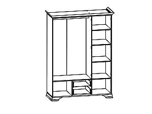 Set dormitor Yasen Kentuki White, Alb