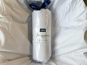 Cearsaf pentru pat Relaxe Home Inspiratie 90x200 cm Optical White