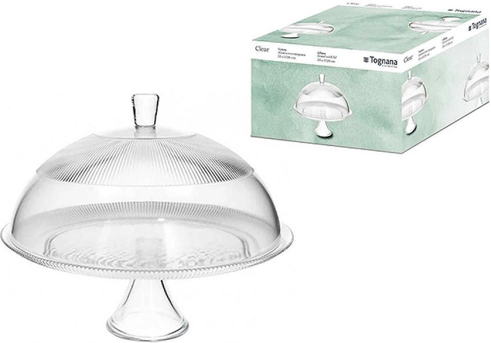 Platou pentru torturi Tognana Clear cu capac