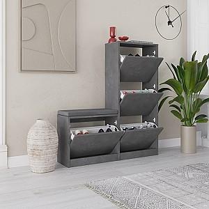 Dulap pentru incaltaminte DECO Dude Retro Grey