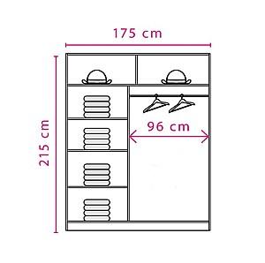 Dulap-cupe Fadome EFFECT EF-1-175