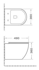 Vas WC South Villa SH-001MW