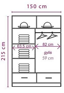 Dulap-cupe Fadome Canada CA 21-15 Alb