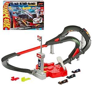  Hot Wheels Formula 1: Pistă de curse sprint cu 3 mașinuțe 1:64 (JDY15)