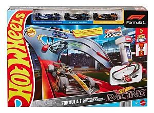  Hot Wheels Formula 1: Pistă de curse sprint cu 3 mașinuțe 1:64 (JDY15)