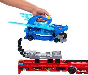 Set de jucarii Hot Wheels Transportor cu doi dragoni (JBM72)