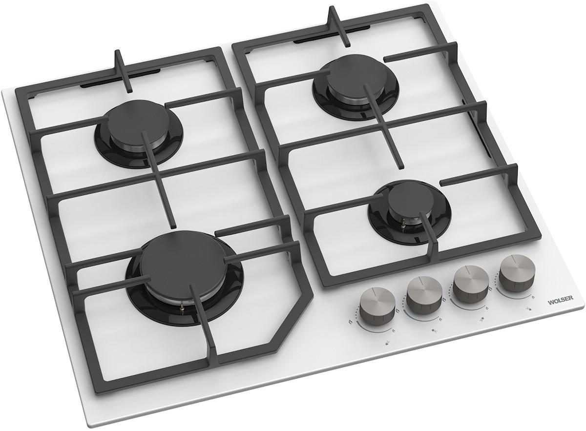 Plita pe gaz incorporabila Wolser WL-F 6407 WHITE GL FFD