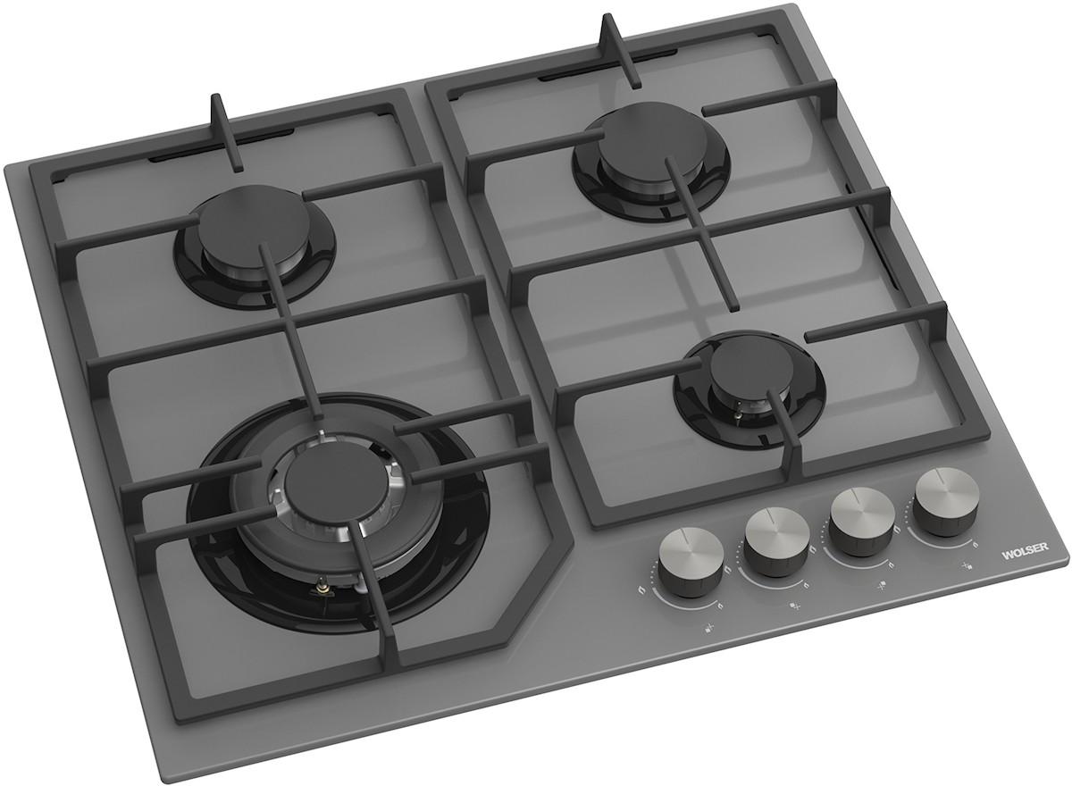 Plita pe gaz incorporabila Wolser WL-F 6406 TURBO GREY GL FFD