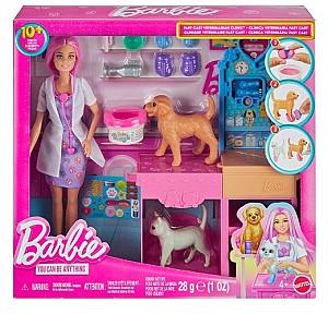 Set de jucarii BARBIE Clinica veterinară (JFX93)