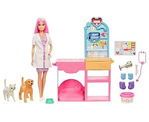 Set de jucarii BARBIE Clinica veterinară (JFX93)