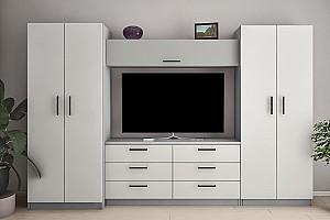 Living PS Alina Y (TV-1.5 m) 3.1 m Gri / Gri Deschis