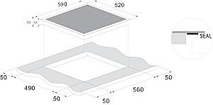 Plita incorporabila electrica CANDY CIS642SCTT/4U