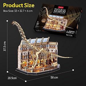 3D Puzzle CubicFun Muzeul de Științe Naturale – Brachiosaurus (L544h)