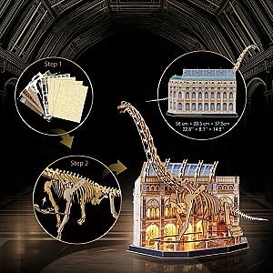 3D Puzzle CubicFun Muzeul de Științe Naturale – Brachiosaurus (L544h)