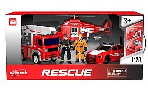 Tehnica speciala Wenyi Set mașini de pompieri cu fricțiune WY550-3