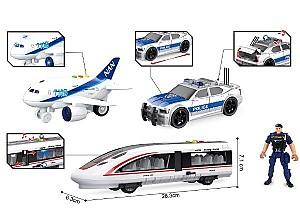 Tehnica speciala Wenyi Set vehicule de poliție cu fricțiune WY500-3