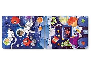 Puzzle Hape 3 în 1 „Aventura în Spațiu” (E1646)