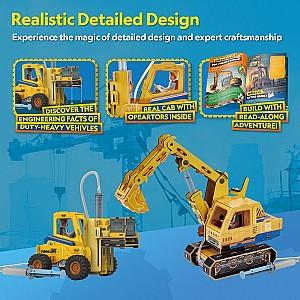 3D Puzzle CubicFun Excavator și Stivuitor (DS1131h)