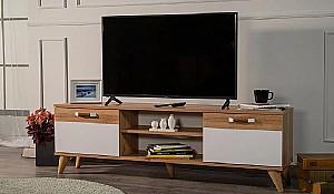 Tumba pentru televizor Modalife Story Maro/Alb