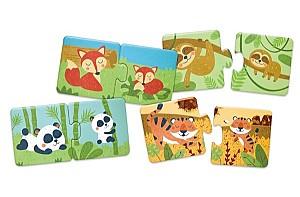 Puzzle Hape Potrivește perechea – Animale și pui