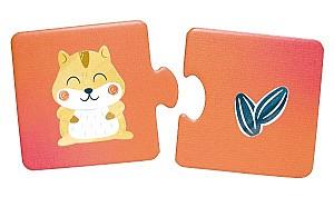 Puzzle Hape Potrivește perechea – Ora gustării animalelor