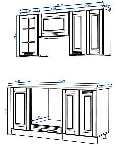 Set mobila bucatarie Yasen Scandi 1.6 m Alb