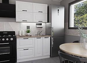 Set mobila bucatarie Yasen Scandi 1.2 m Alb