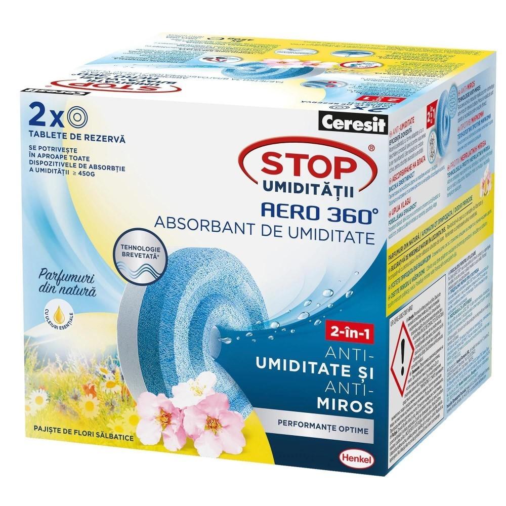 Dezumidificator de aer Ceresit 4323 Rezerva Pajiste de Flori Salbatice 2 x 450 g