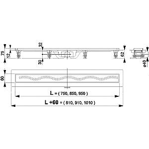 Rigola de dus Alcaplast APZ9-750M (5026)