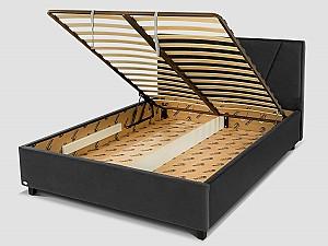 Pat Confort Vegas 160x200 Negru tapitat