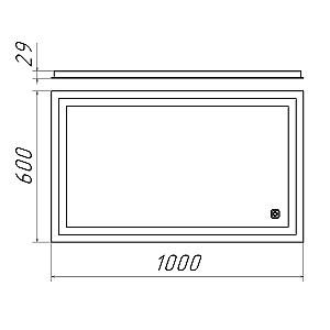 Oglindă Bayro ELIPSO 1000X600 LED TOUCH