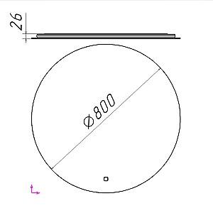 Oglindă Bayro Moon 800 (115277)