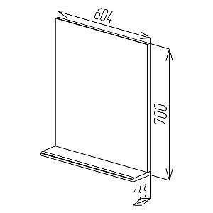 Oglindă Bayro VEGA 600X700 (110452)