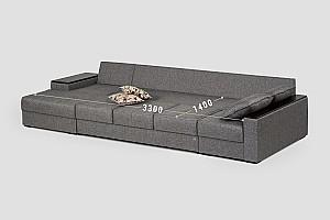 Canapea coltar Confort N-7 SG (1.62x3.87 m)