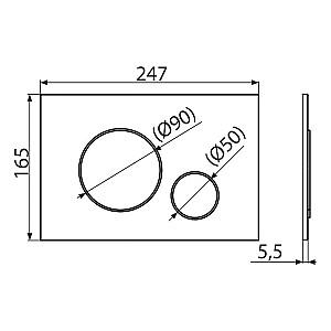 Buton de scurgere Alcaplast M671 (100261)
