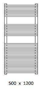Uscător de prosoape Warma Riva 500x1200 (RAL 7040)