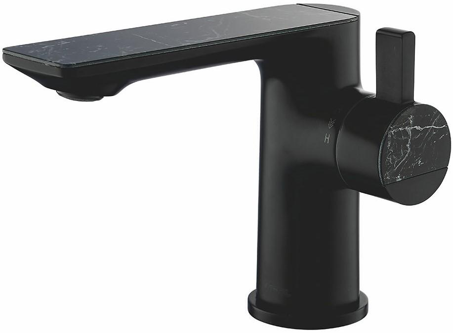 Baterie pentru lavoar Mat|eco Marble Negru