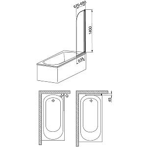 Paravan pentru cada Armatura Modern 107498