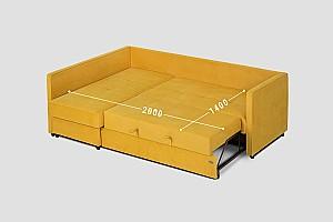 Canapea coltar Confort N Yellow 1400x2000 mm